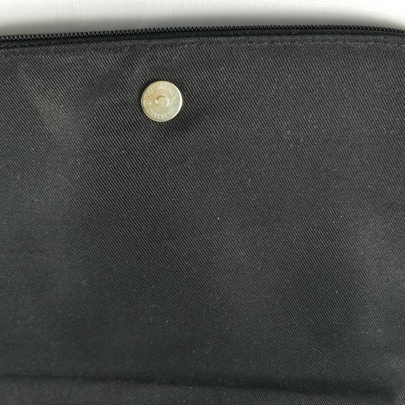 Elizabeth Arden Shoshanna Makeup Bag Purse Multi-Colored Dot Pattern Black - Picture 9 of 16